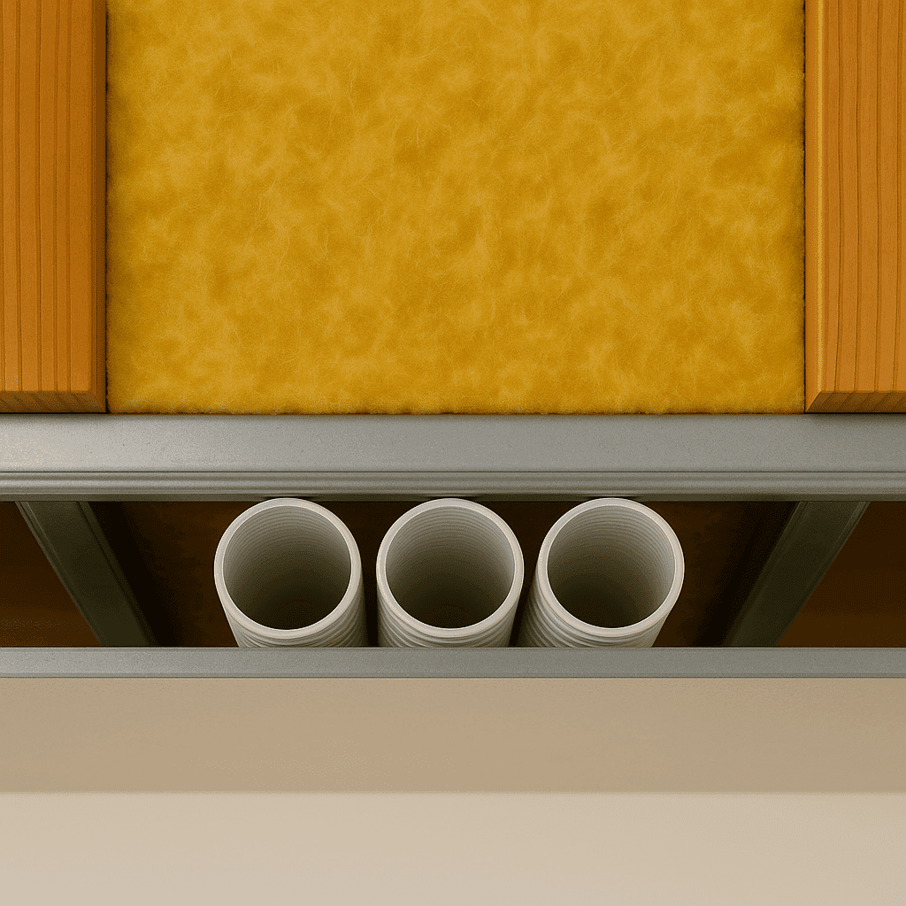 MVHR ductwork installation in a high-performance home — Adelaide